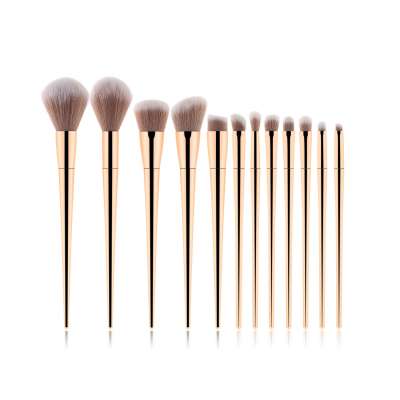 12PCS Makeup Brushes Set Professional Foundation Eyeshadow Highlighter Blending Brush Kit